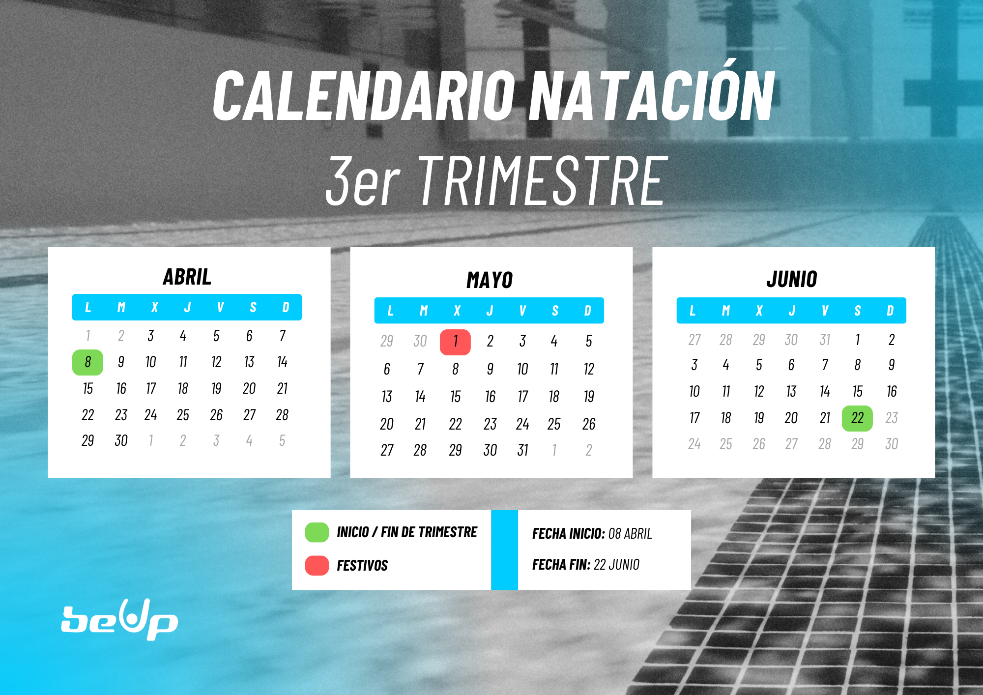 Curso natación 3er trimestre 